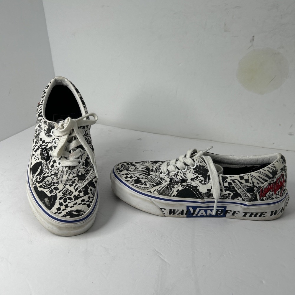 Vans off the Wall "Lady Vans" Era "White" womens sneakers shoes size 7 Men's 5.5